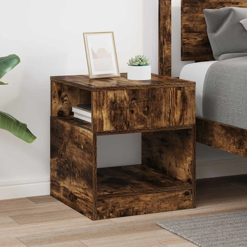 Tavolino Rovere fumé 40,5 x 40 x 45 cm Legno ingegnerizzato 890920