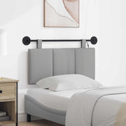 Testiera sospesa Con luce LED Grigio Nuvola Tessuto 3424736