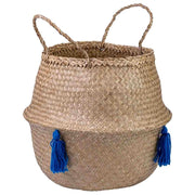 Cesto naturale con manici, D40x36/48h cm