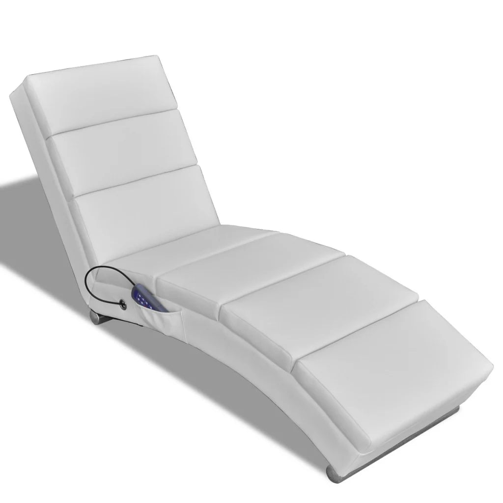 Poltrona massaggiante/relax elettrica bianca 1702014