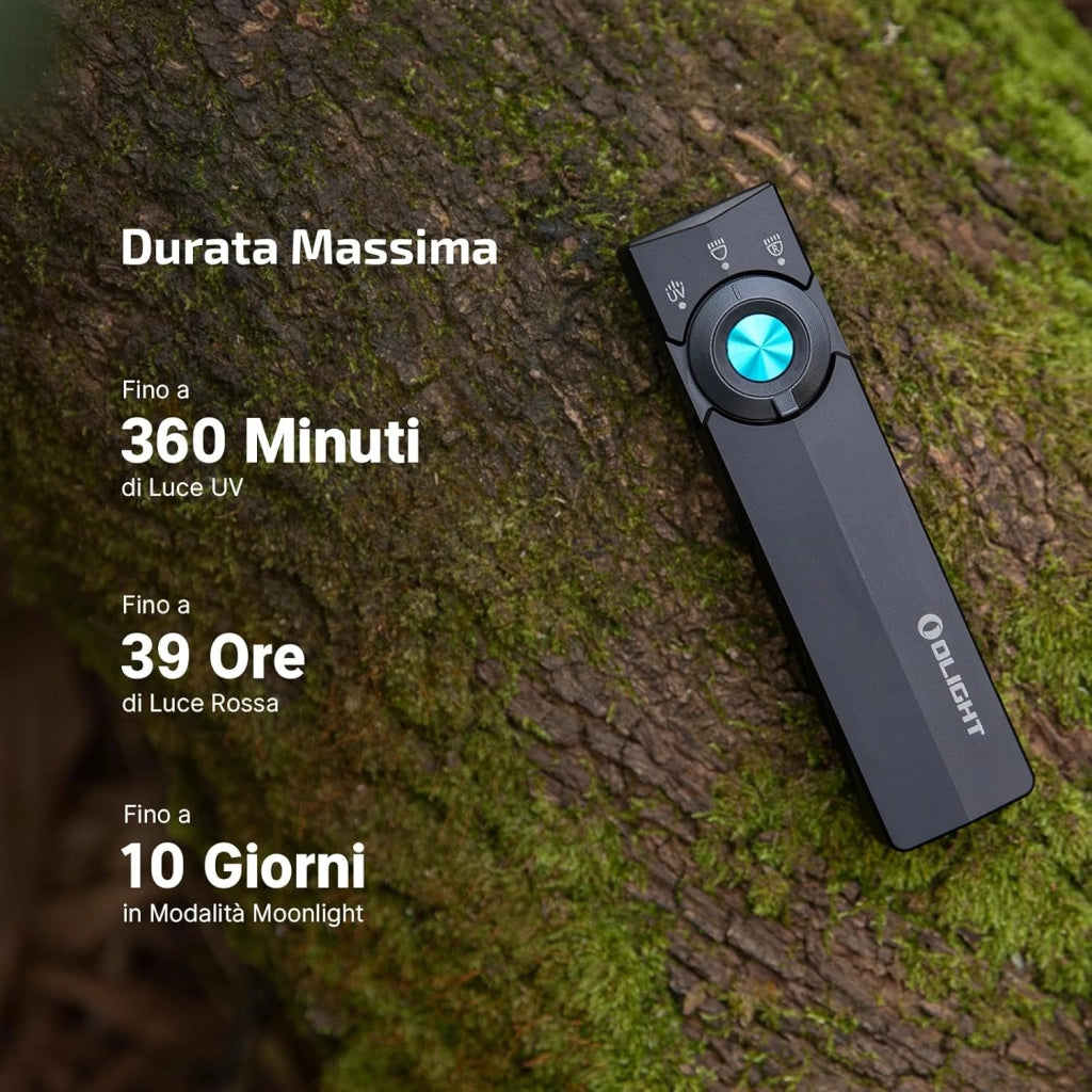 ArkPro Lite 1.200 Lumen Torcia Portatile da Tasca con LED Bianco, Luce UV e Luce Rossa, per Portata Quotidiana, Uso Domestico, Attività All'aperto, Rilevamento e Emergenze (Nero)