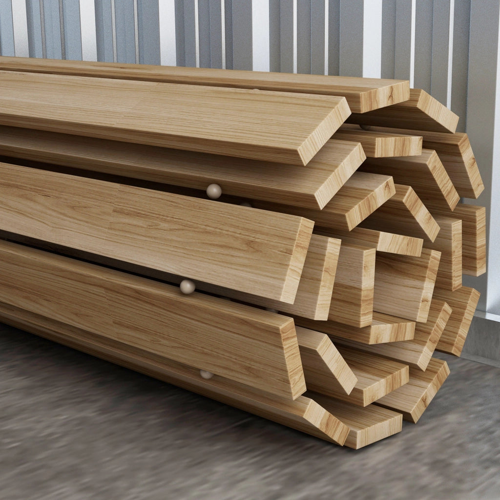 Passerella per Giardino Vialetto 120x38 cm in Legno di Abete Arrotolabile