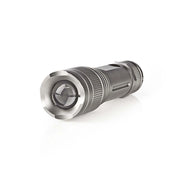 Torcia LED 5W 330lm IPX5 Portata 200m Alluminio Grigio Nedis