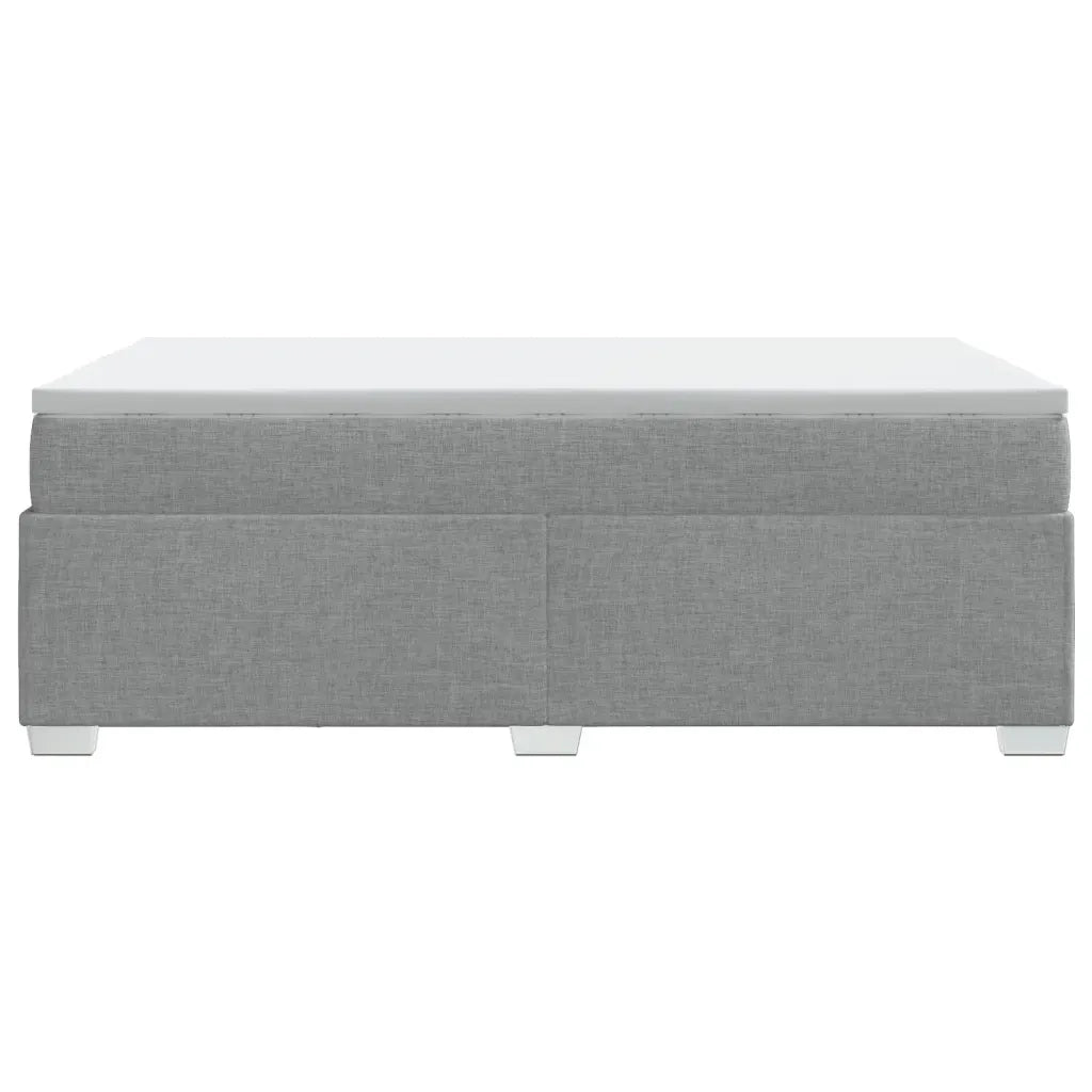 Giroletto a Molle con Materasso Grigio Chiaro 120x190cm Tessuto 3285116