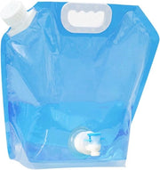 Contenitore Portatile d'Acqua - Sacca d'Acqua Portatile - Attività all'Aperto Campeggio - Con Maniglia Pratica - 41x38x4.5cm - Blu del Cielo