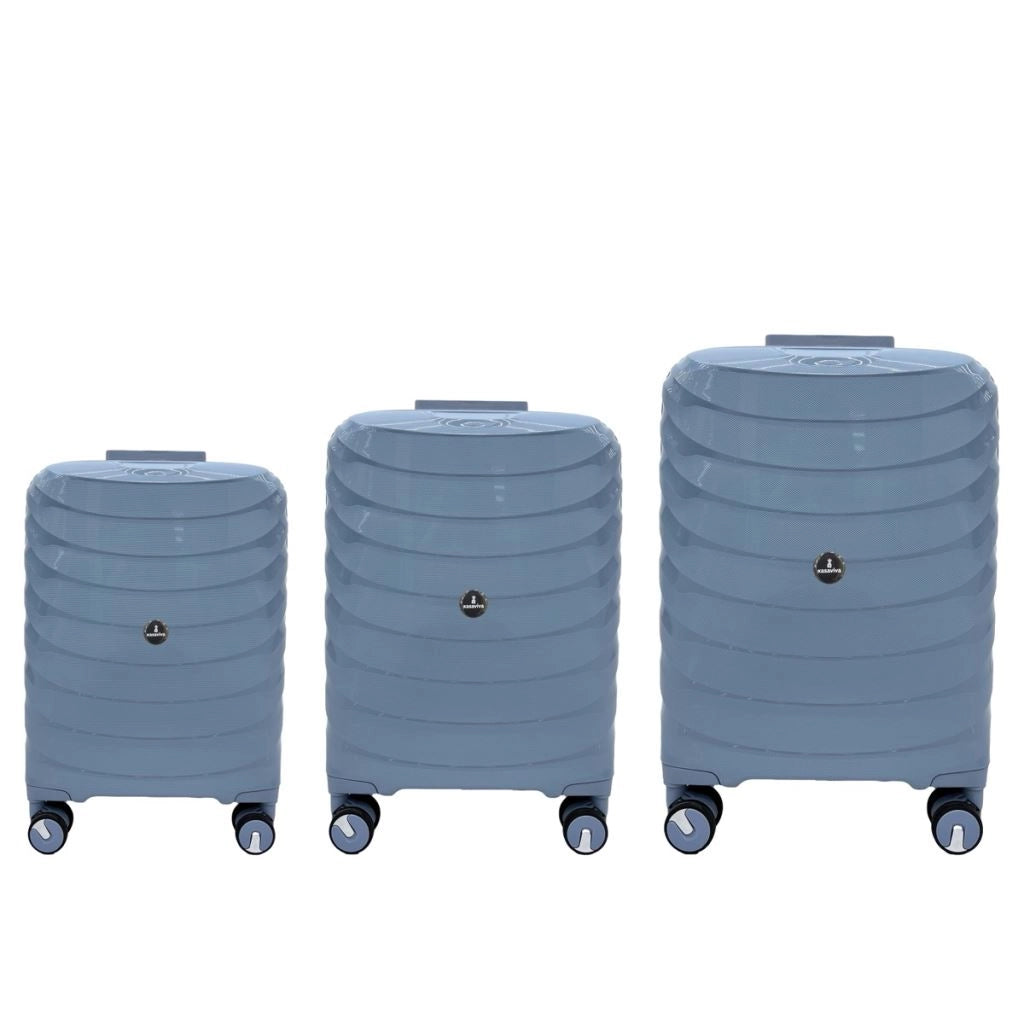 Set 3 Pezzi Valigia Trolley Horizon Gray 56 + 66 + 76 cm