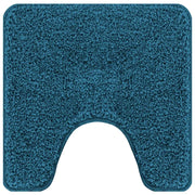 Tappeto Antiscivolo per Bagno con Taglio per Toilette Blu CFW5254202