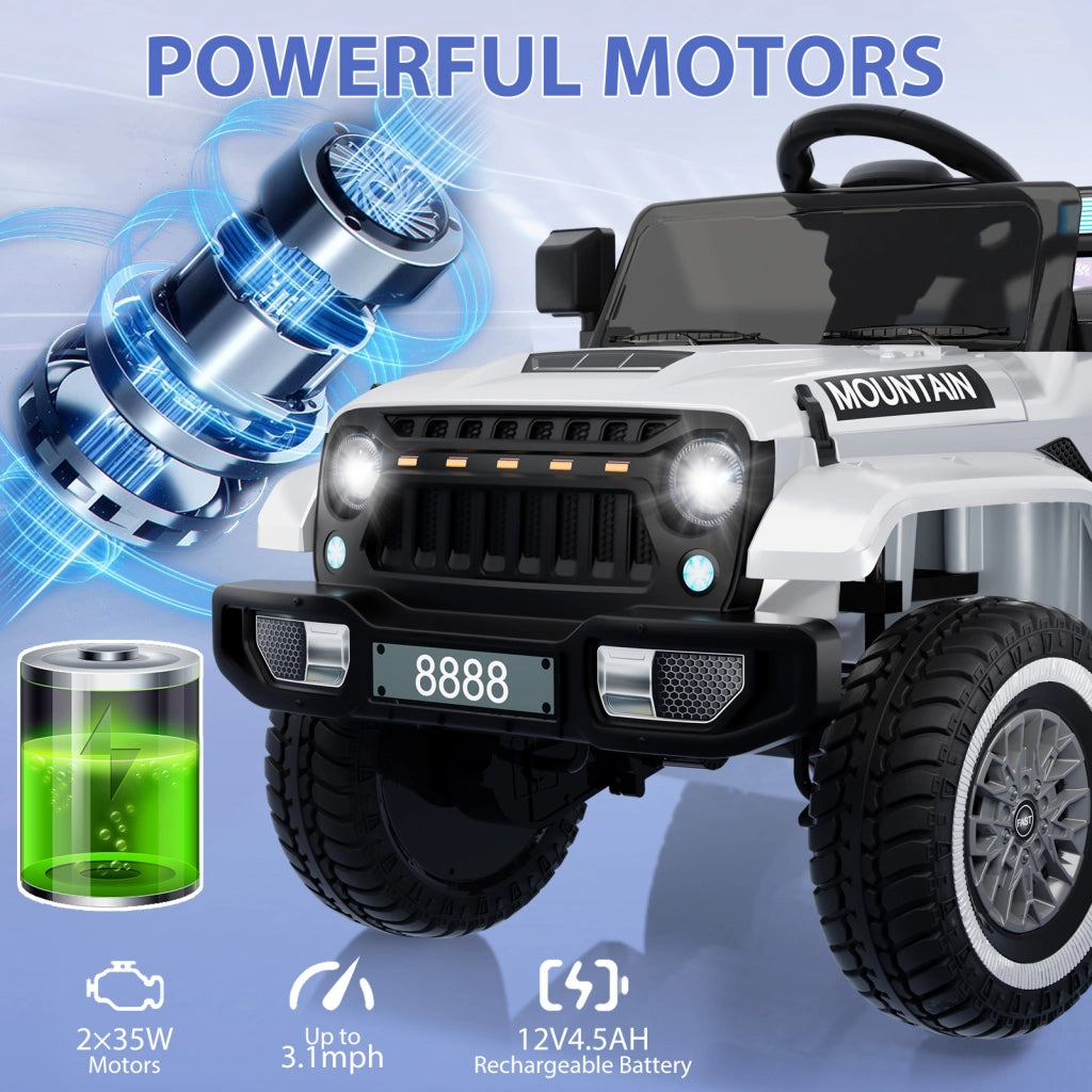 Auto Elettrica per Bambini 12V 2 Posti con Telecomando 2