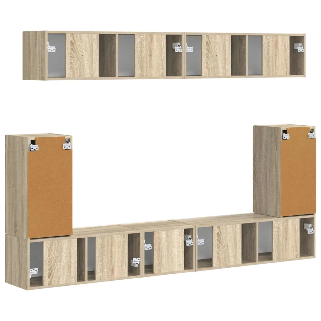 Set mobile TV 5 pcs Rovere Sonoma Legno multistrato 3409089