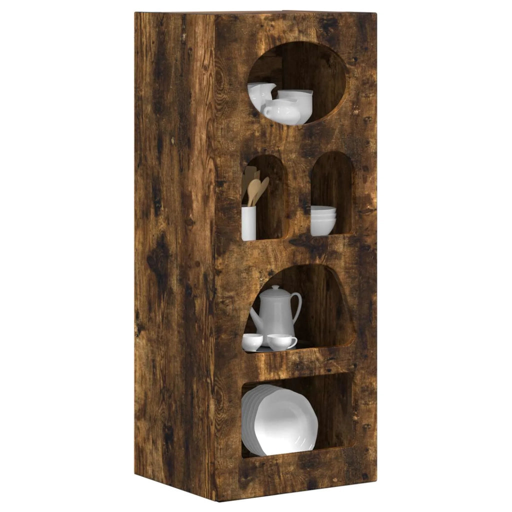 Credenza-Buffet-Armadio da cucina Rovere fum¨¦ 40 x 35 x 100,5 cm Legno multistrato