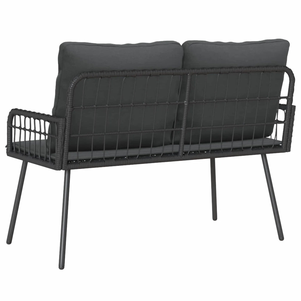 Panchina da giardino Antracite 114 x 64 x 90cm Acciaio 4108261