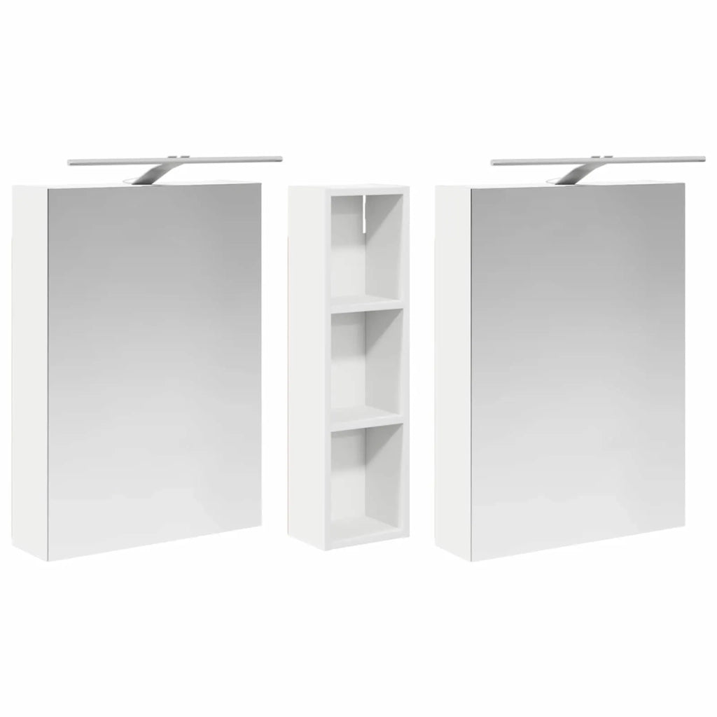 Set di Armadi da Bagno con lo scaffale 3 pcs 120 x 14,5 x 70 cm 3403752