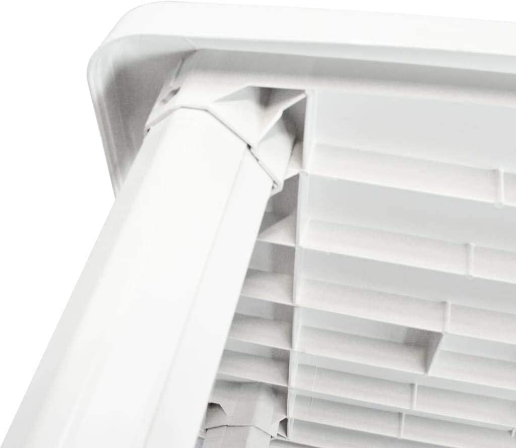 Tavolo da Giardino Rettangolare 101x68x72 cm in plastica colore bianco Tomaino