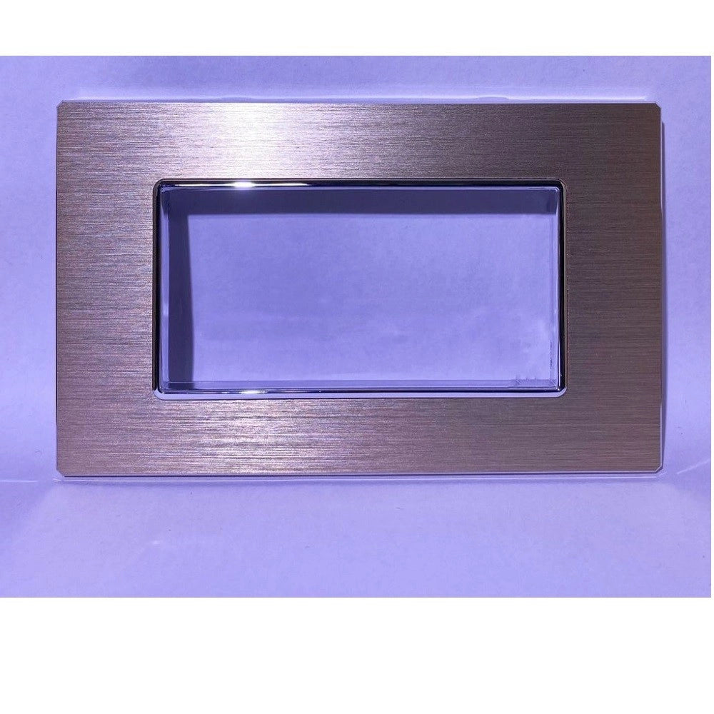 Trade Shop - Placca Luxury 3 4 6m In Metallo Satinato Oro Compatibile Con Bticino Axolute -
