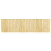 Tappeto del soggiorno | Tappeto Rettangolare Natura Chiaro 80x300 cm in Bamb¨´