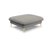 Cosmopolitan Design - Pouf "Vienna" in bouclé grigio 