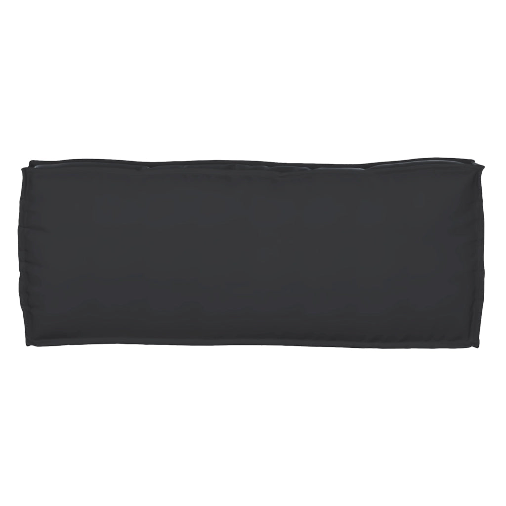Cuscino per Pallet per Panca Nero 100x40x8 cm Tessuto Oxford
