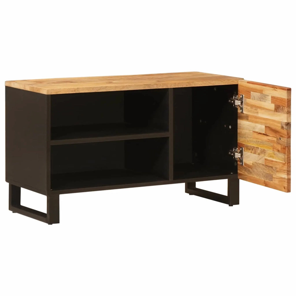 Mobile TV Marrone 80 x 33 x 46 cm Legno di mango massello 4018311