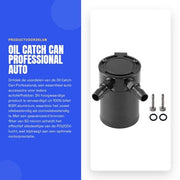 Sistema di raccolta olii in alluminio 6061 - 100% billet - Resistente all'olio - Resistente alla corrosione - Duraturo - Filtro bronzo 50 micron - Serbatoio di raccolta olii