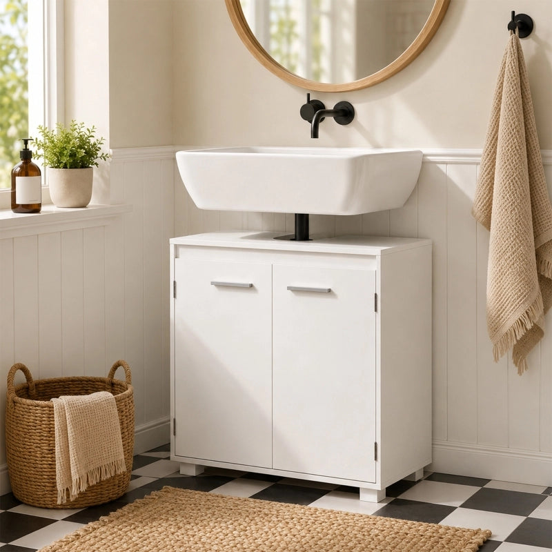 MOBILE SOTTO LAVABO 60x30x60 cm Bianco in MDF