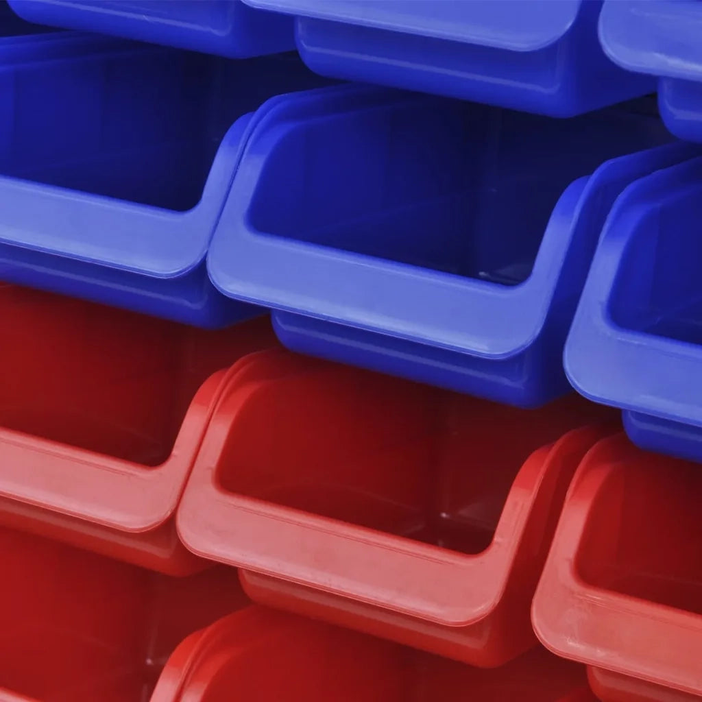 Pannelli Porta Attrezzi da Parete 2 pz Blu e Rosso CFW3458982