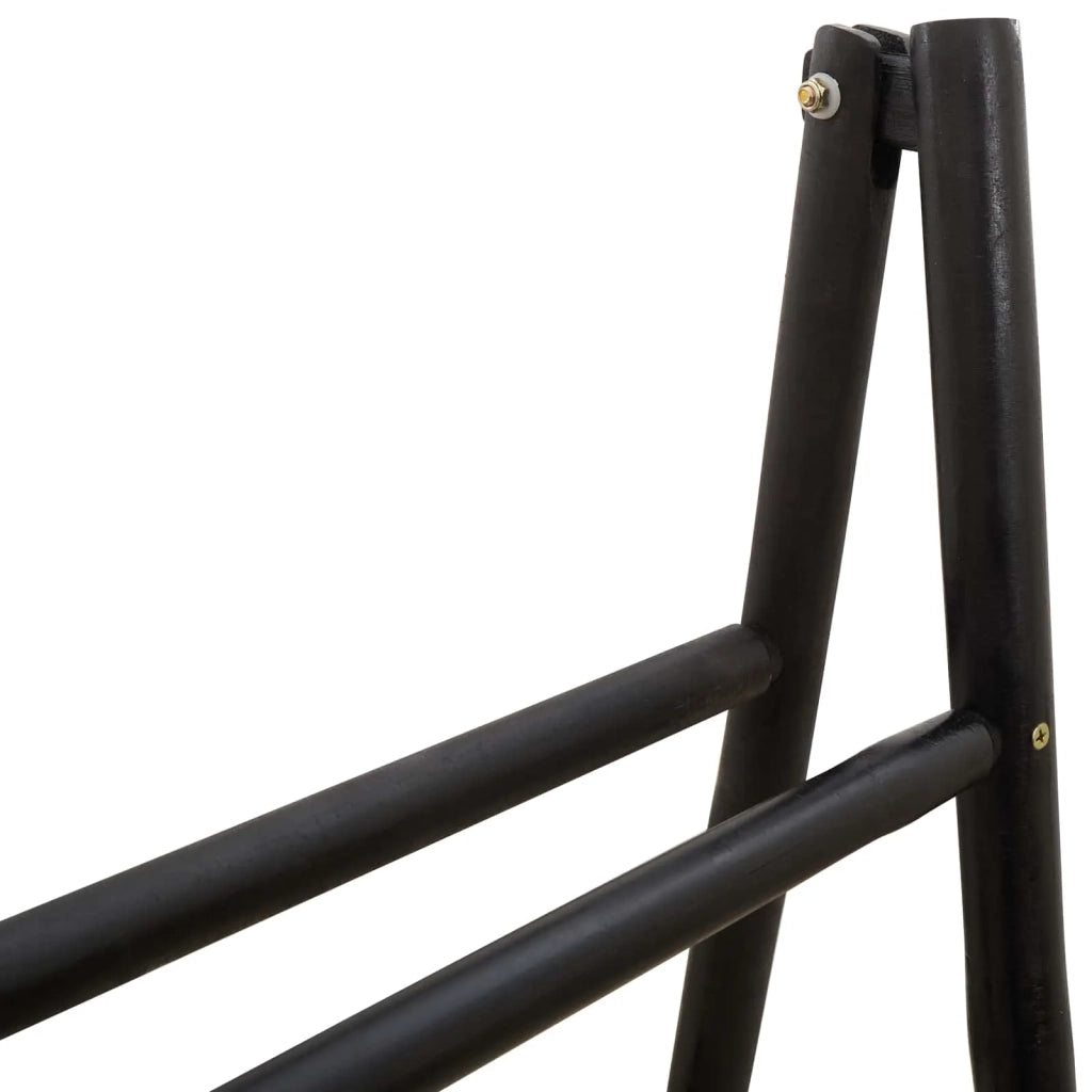 Scala per coperte a doppio lato Nero 50 x 50 x 159 cm Bambù 42027170