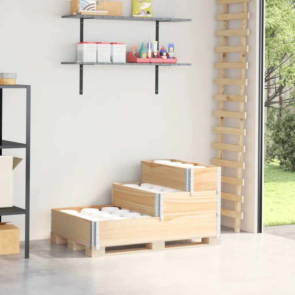 Fioriera Rialzata 3 Livelli 120x80 cm Legno Massello di Pino 4010309