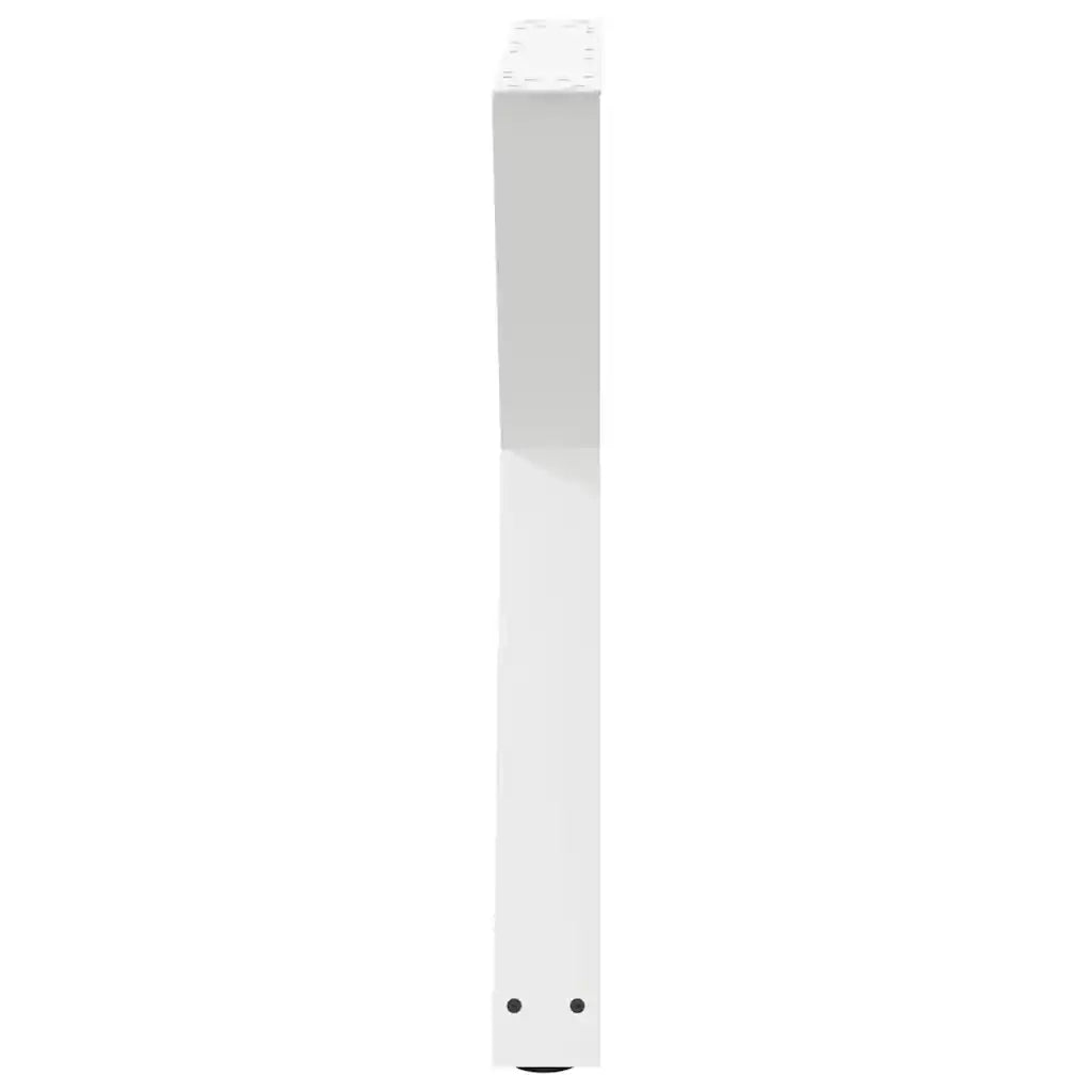 vidaXL Gambe per tavolo da pranzo 2 pz bianche 70x(72-73,3) cm in acciaio