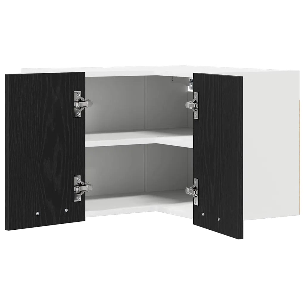 Armadio pensile Rovere Nero e Bianco 57 x 57 x 40 cm