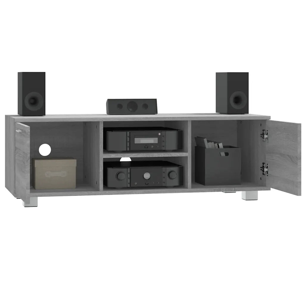 Mobile TV Grigio Sonoma 120x40,5x35 cm in Legno Multistrato 342620