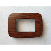 Trade Shop - Placca Placchetta Placchette Compatibili Per Serie Axolute Bticino Colorate Fori - Blu Metallizzato -7 Fori     -