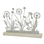 FIORI IN FERRO 6X38XH28CM SU PIEDISTALLO