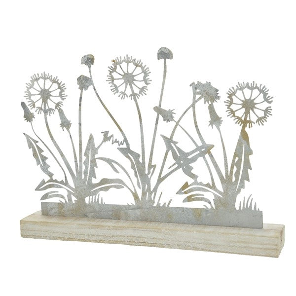 FIORI IN FERRO 6X38XH28CM SU PIEDISTALLO