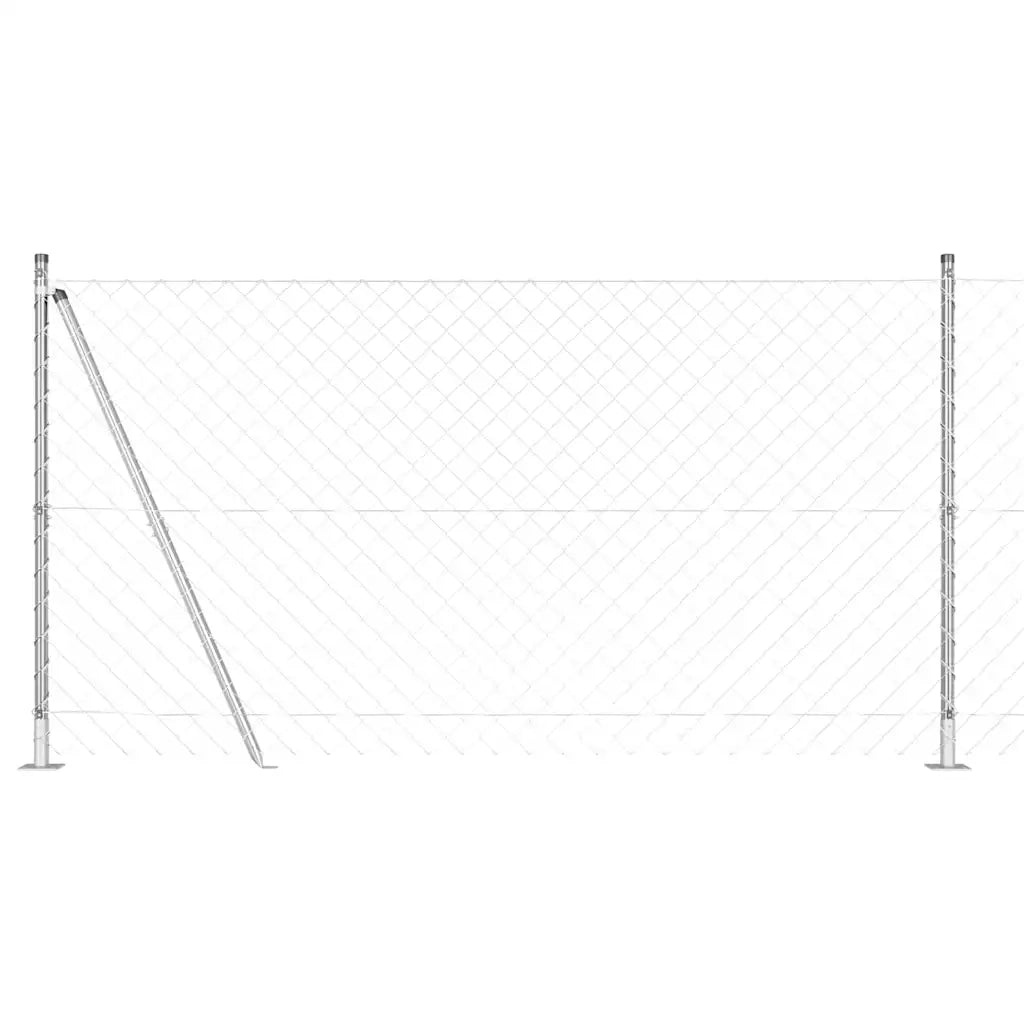 Palo della recinzione | Pannello per recinzione Argento 10 x 1,2 m (maglie 60 x 60 mm)