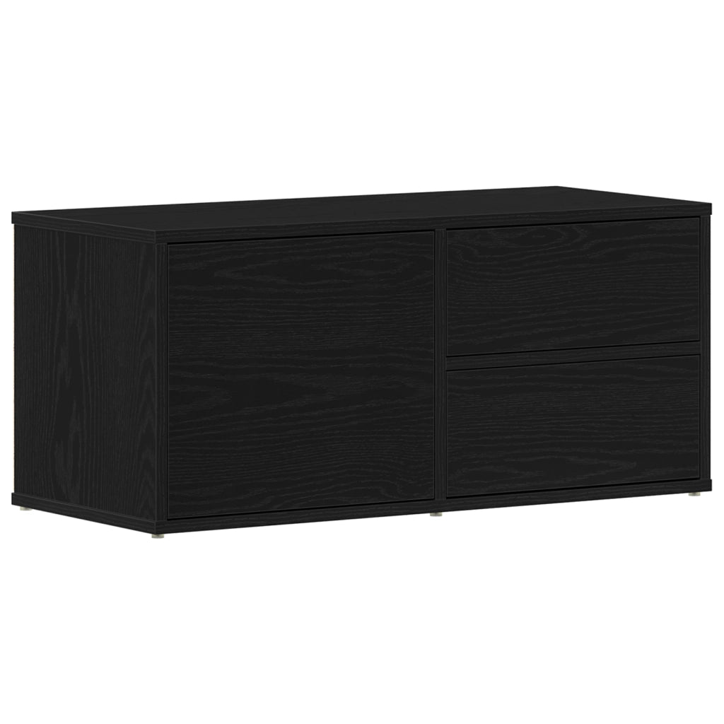 Mobile TV  in rovere artisanale 80x34x35,5 cm in legno ingegnerizzato