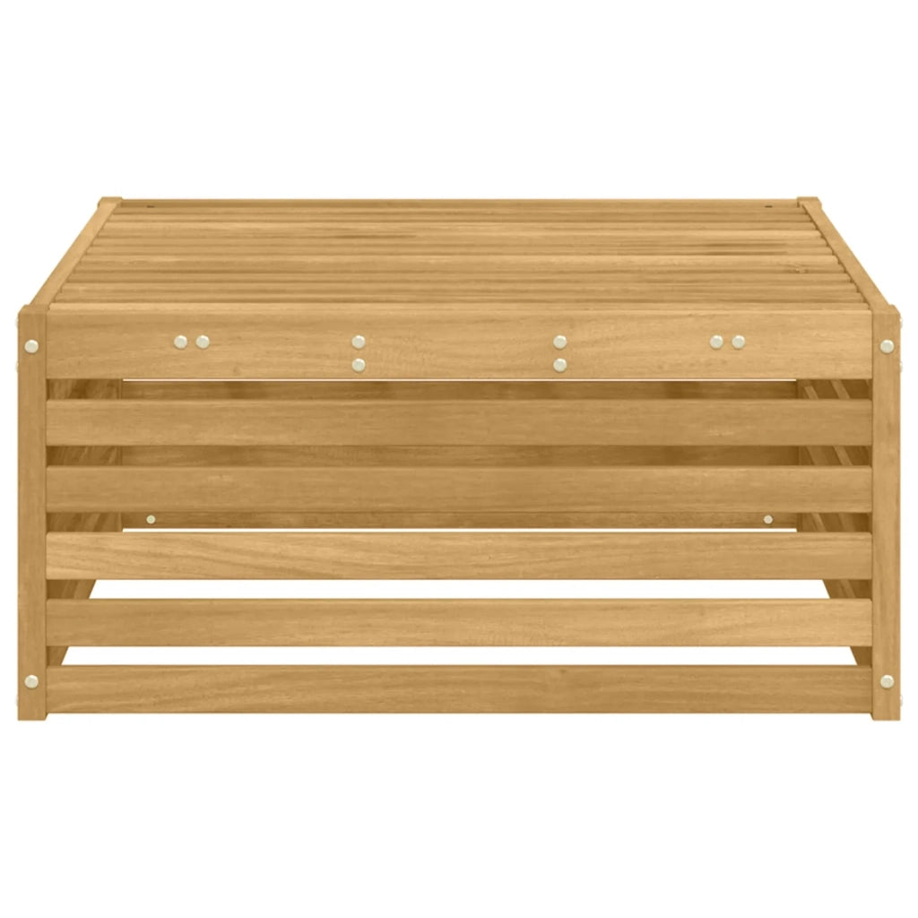 Sedia da giardino-Poggiapiedi da Esterno Legno di Acacia Massello Bianco 241600