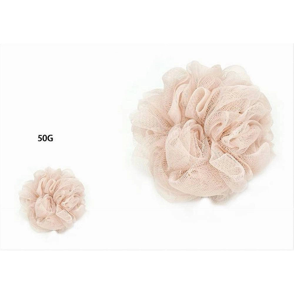 Trade Shop - Set 2pz Spugna A Rete Spugnetta Doccia Bagno Esfoliazione Pelle Corpo Rosa 79577 -