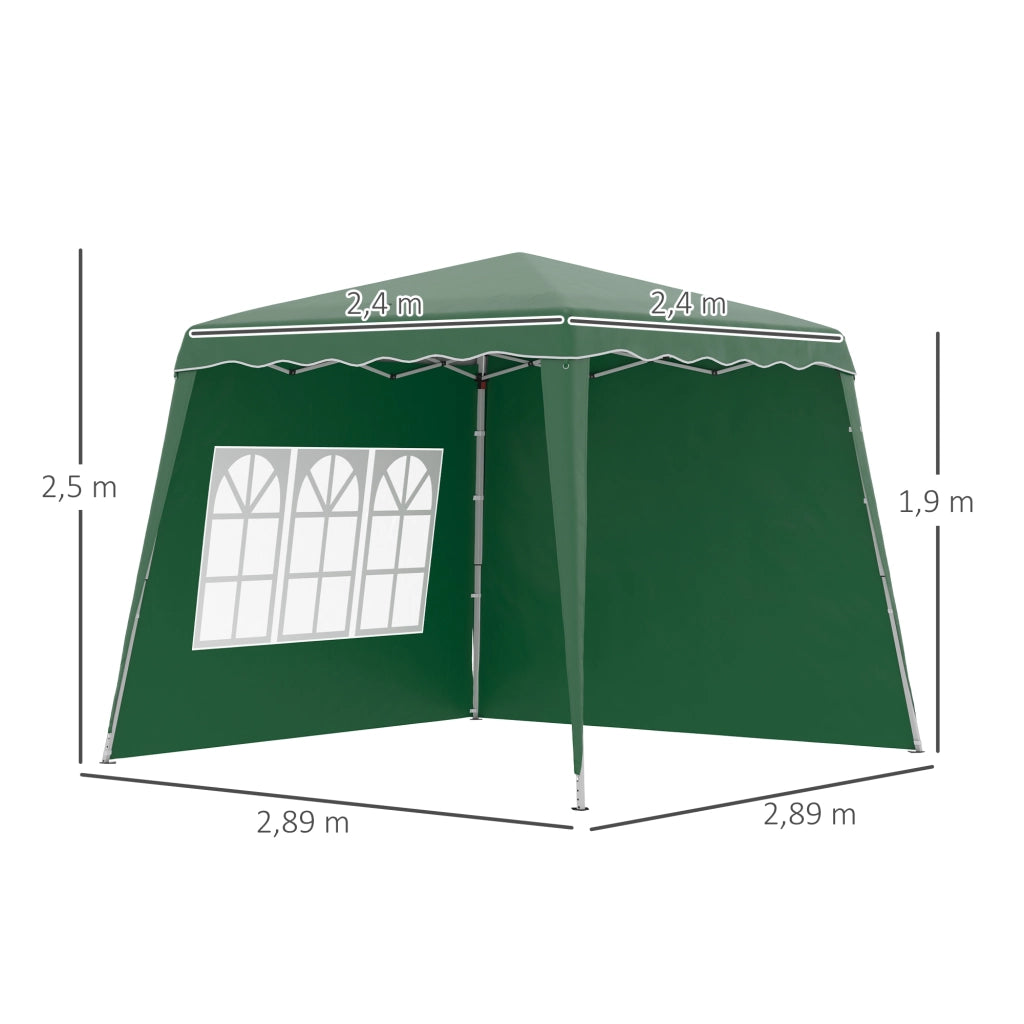 Carpa Pieghevole Giardino ¨C Zephmum ¨C Verde 289x289cm