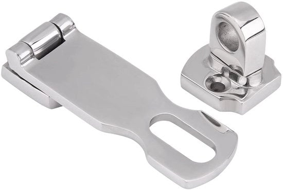 Chiusura Porta in Acciaio Inossidabile 75 MM - Duurzaam - Anti Intrusione - Chiusura a Scorrimento - Facile da Installare - Chiusura Porta