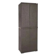 ARMADIO PORTASCOPE 'RATTAN WENGE' cm L 65x P 45x H 178  - TRIOPLAST