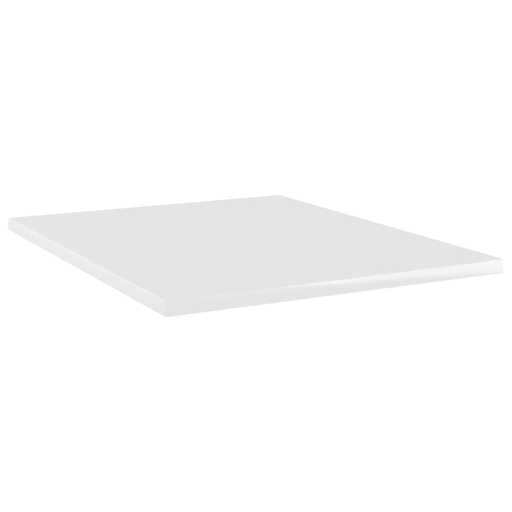 Ripiani per Libreria 8 pz Bianco Lucido 40x50x1,5 cm Truciolato cod mxl 40421
