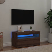 Mobile Porta TV con LED Artigianale 75x35x40 cm Multistrato