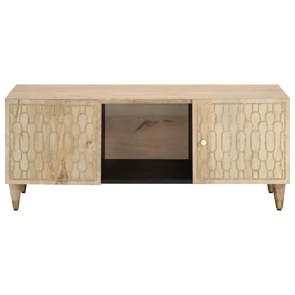 Tavolino da Salotto 100x54x40 cm in Legno Massello di Mango 358260