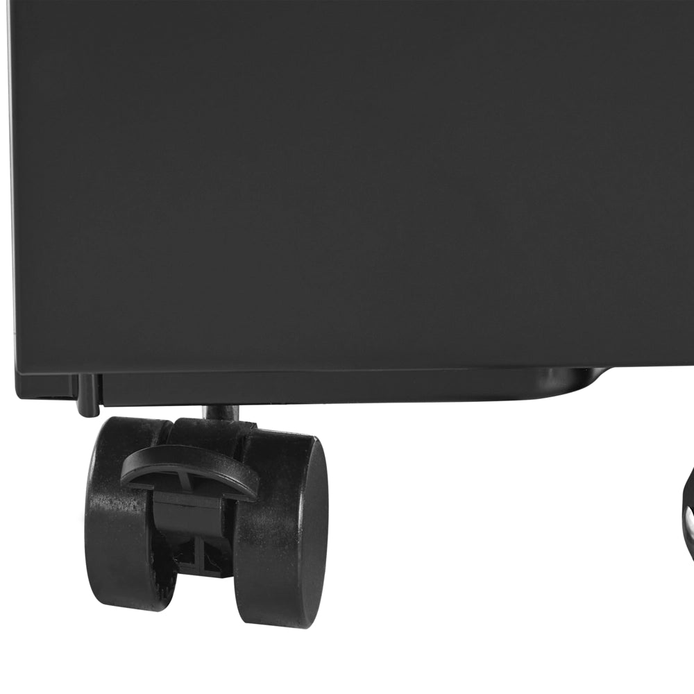 Armadietto mobile contenitore In Metallo Nero Con 3 Cassetti Con Serratura A Chiave Ruote Industriali Moderni Home Office Garage