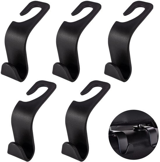 Accessori per auto - Sostegno multifunzionale - Risparmia spazio - Adatto per diversi modelli - Utile per borse e bottiglie - 5 pezzi