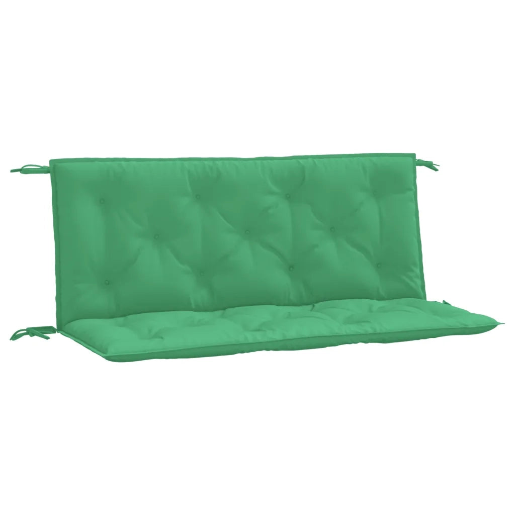 Cuscini Panca da Giardino 2 pz-Set di 2 Cuscini per panchina da esterno Verdi 120x50x7 cm Tessuto Oxford