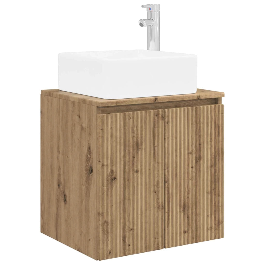 Set di mobili per il bagno 3 pz Rovere Artigianale 3406082