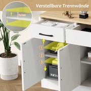 CREDENZA 160x37x75 cm MDF Bianca