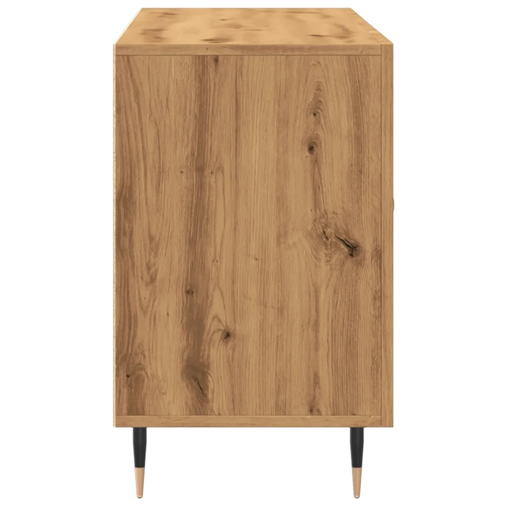 Credenza | Madia | Buffet da pranzo | Armadio da pranzo Rovere Artigianale 100x36x60 cm in Legno Multistrato