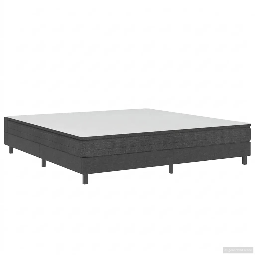 Letto a Molle Grigio in Tessuto 180x200 cm 287466